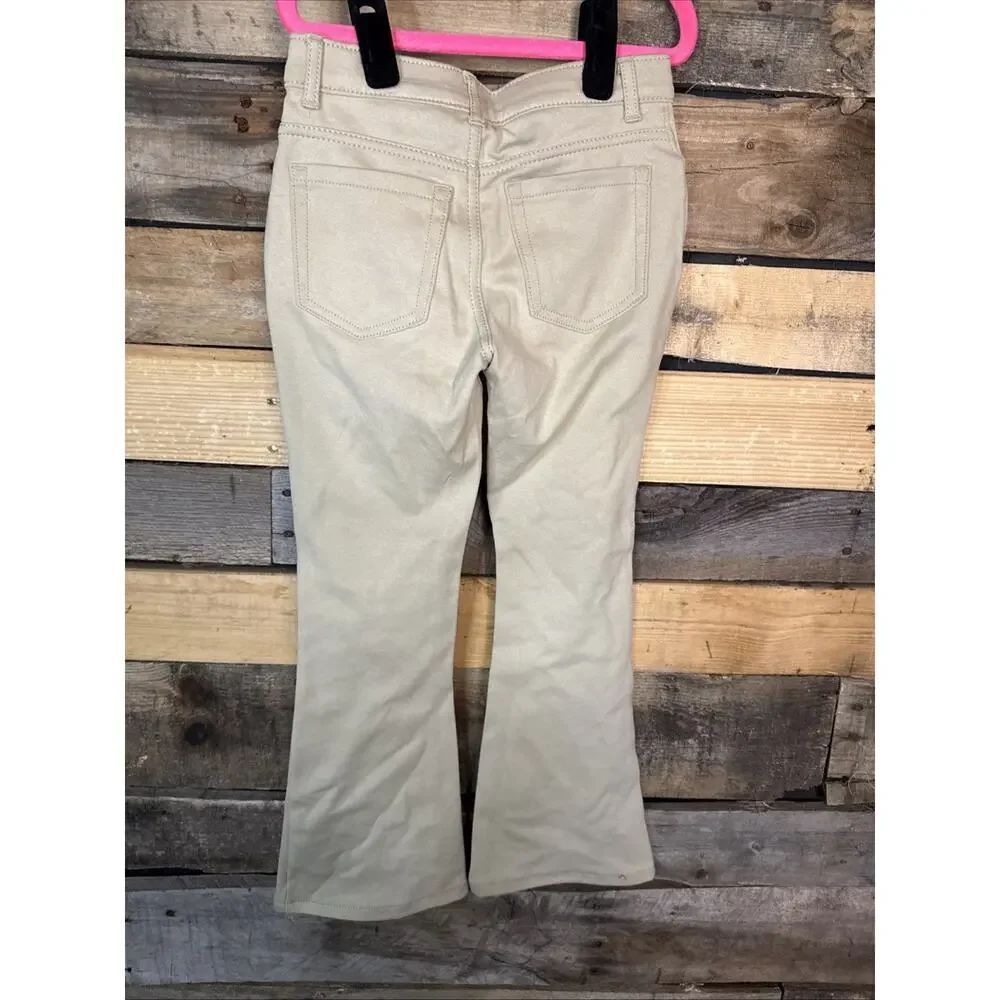 Kids The Children’s Place Flare Stretch Pants, Tan, 6X/7